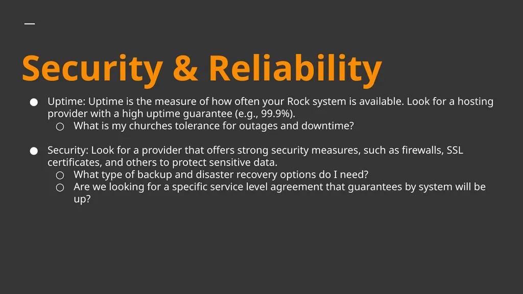 Rock 101: Choosing the Correct Hosting Solution - slide 5 of 20