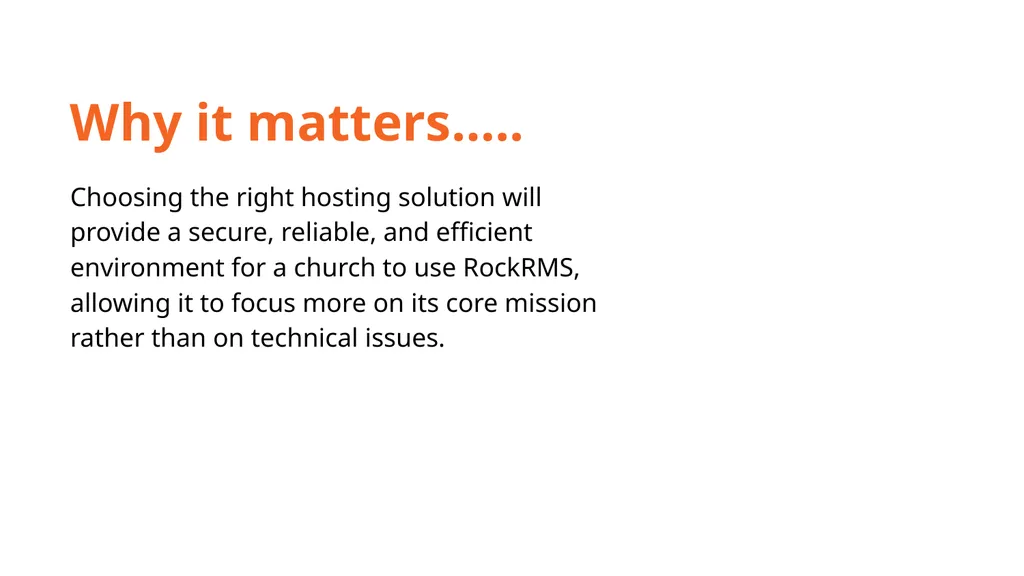 Rock 101: Choosing the Correct Hosting Solution - slide 2 of 20