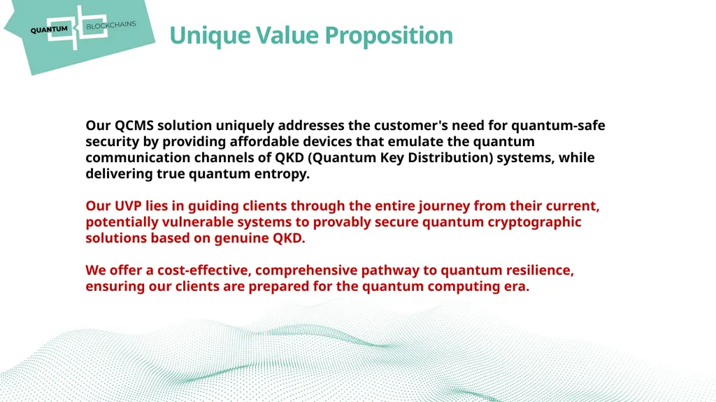ACCELERATING THE ADOPTION OF QUANTUM CRYPTOGRAPHY - slide 4 of 13