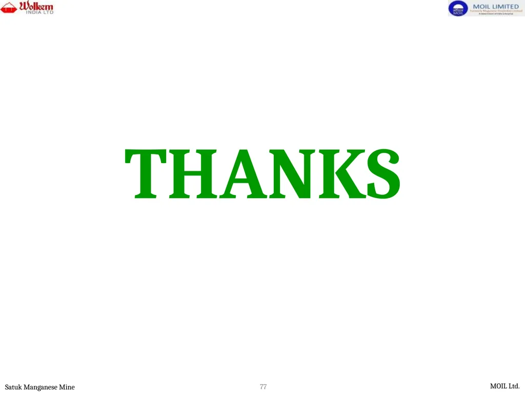 PRESENTATION FOR ENVIRONMENTAL CLEARANCE - slide 77 of 77