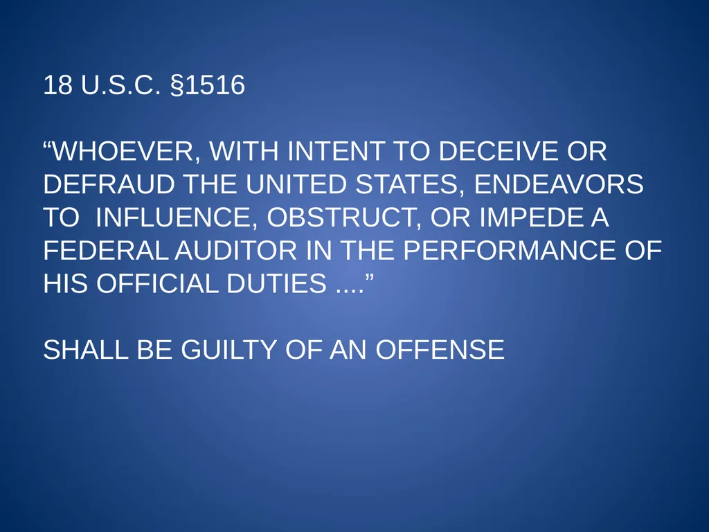 The Auditor: How to Build a Criminal Case Stephen - slide 4 of 31