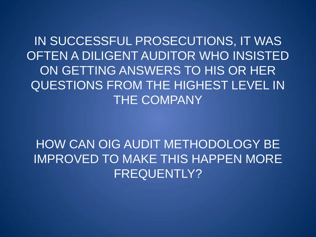 The Auditor: How to Build a Criminal Case Stephen - slide 9 of 31