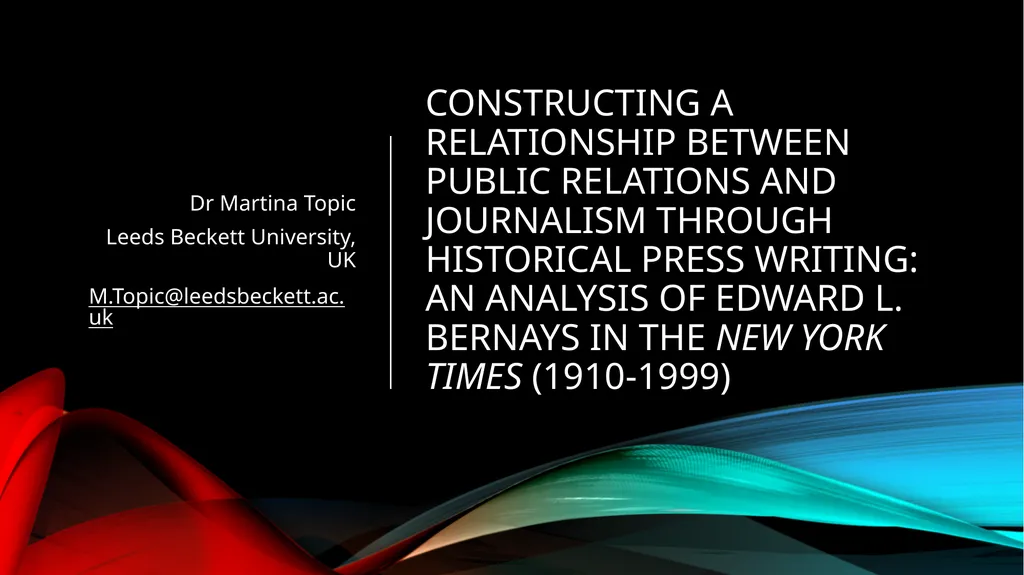 Constructing a relationship between public - slide 1 of 13