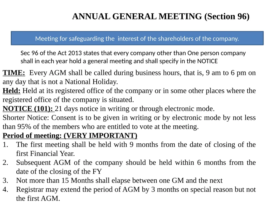 CORPORATE MEETING SECTION : 2B SEMESTER 2 (H&G) - slide 4 of 22