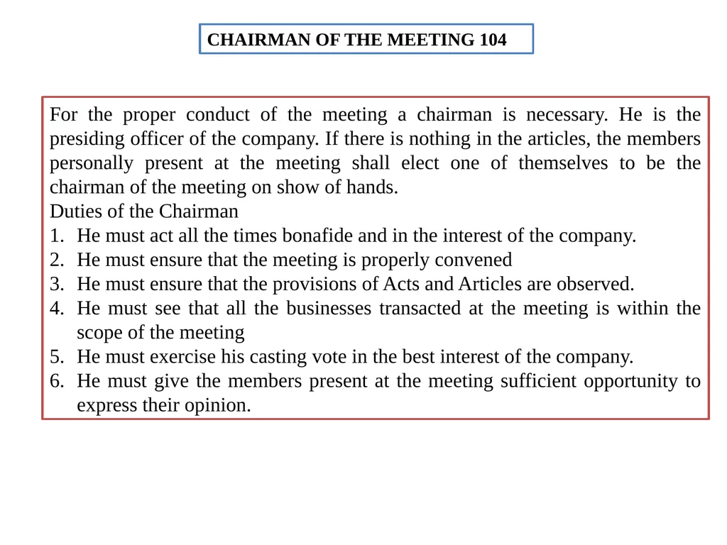 CORPORATE MEETING SECTION : 2B SEMESTER 2 (H&G) - slide 19 of 22