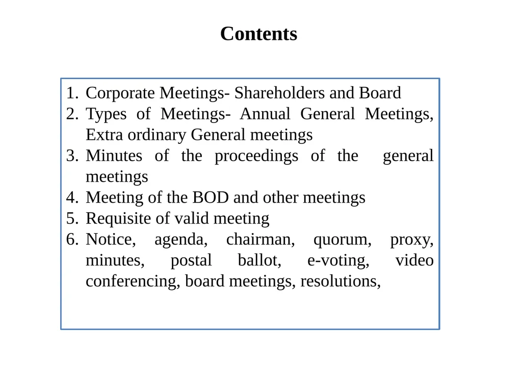 CORPORATE MEETING SECTION : 2B SEMESTER 2 (H&G) - slide 2 of 22