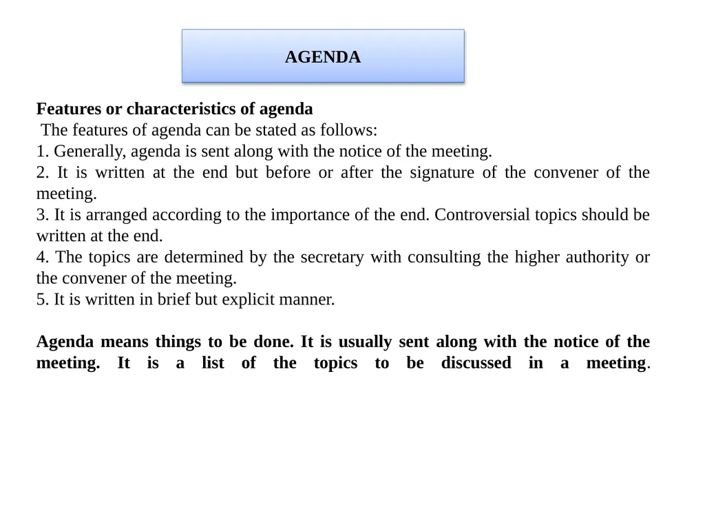 CORPORATE MEETING SECTION : 2B SEMESTER 2 (H&G) - slide 21 of 22
