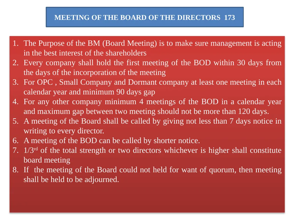 CORPORATE MEETING SECTION : 2B SEMESTER 2 (H&G) - slide 11 of 22