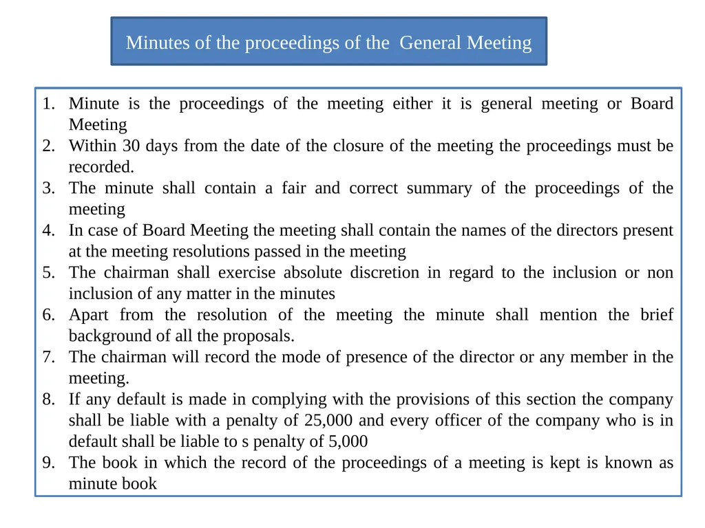 CORPORATE MEETING SECTION : 2B SEMESTER 2 (H&G) - slide 10 of 22