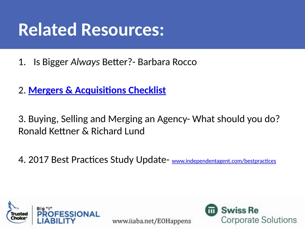 Administrative Details Attendees are in listen - slide 32 of 34