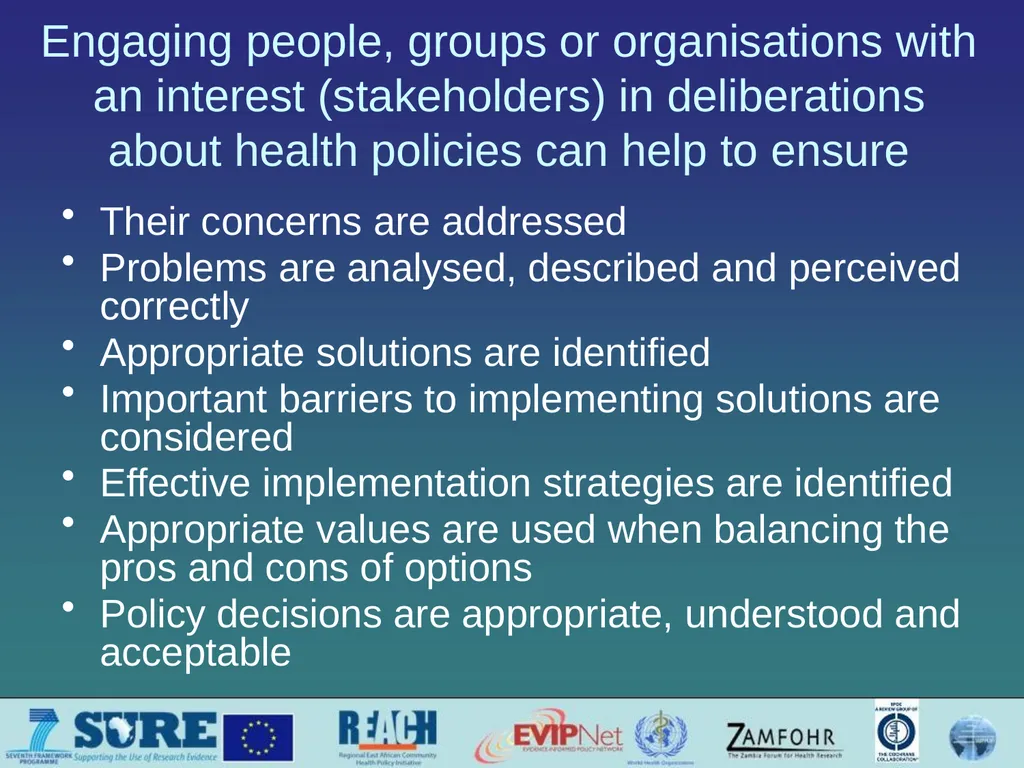 Informing and engaging stakeholders Which - slide 2 of 33