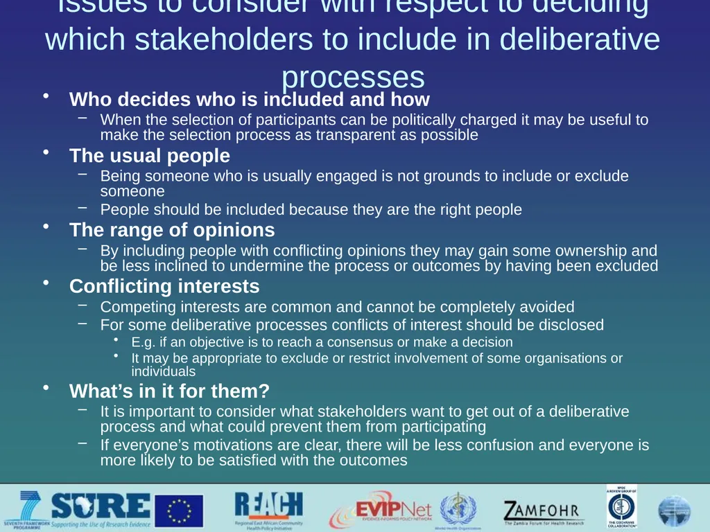 Informing and engaging stakeholders Which - slide 19 of 33
