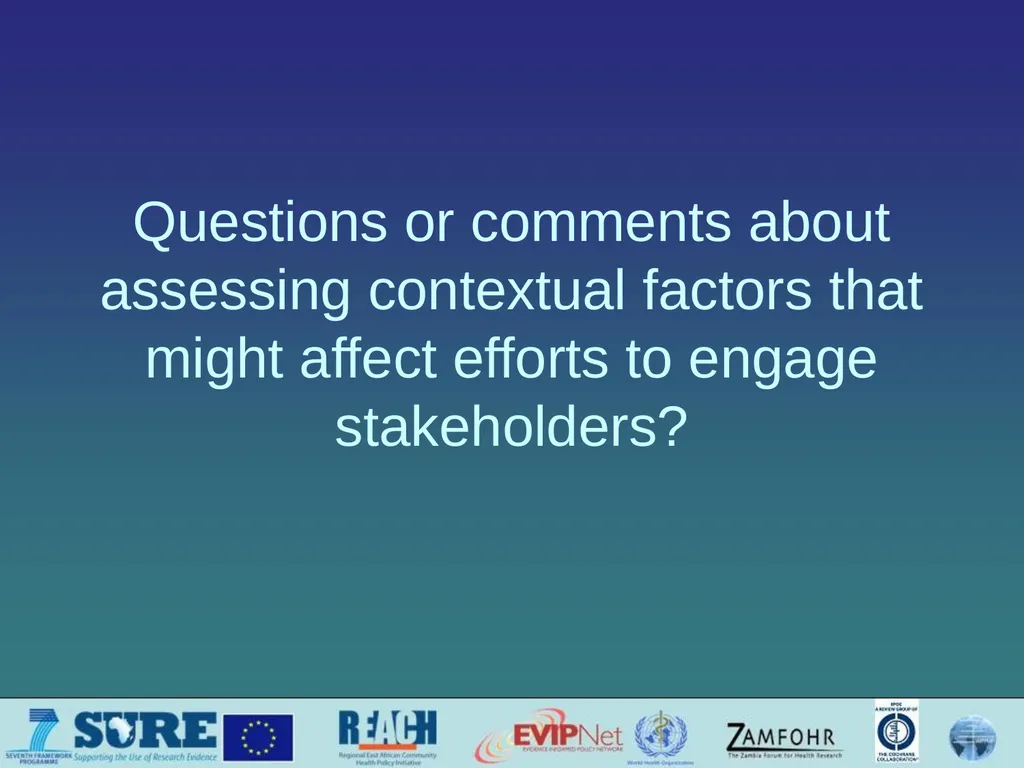 Informing and engaging stakeholders Which - slide 24 of 33