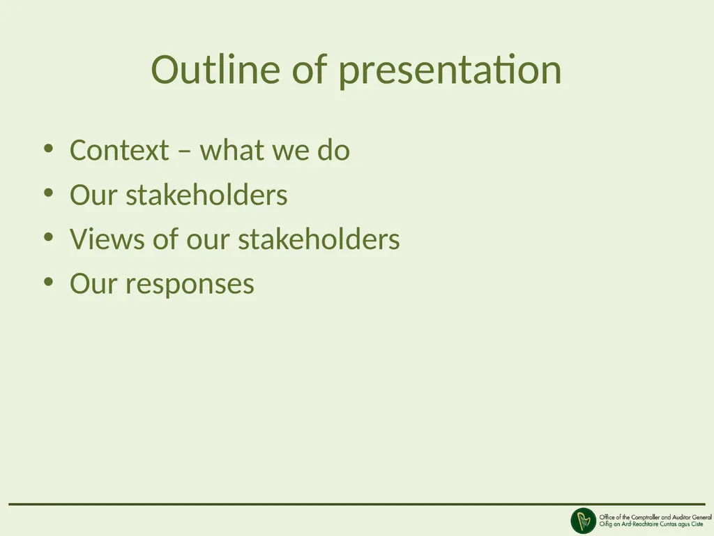 Views of our stakeholders Peter Kinsley Deputy - slide 2 of 14