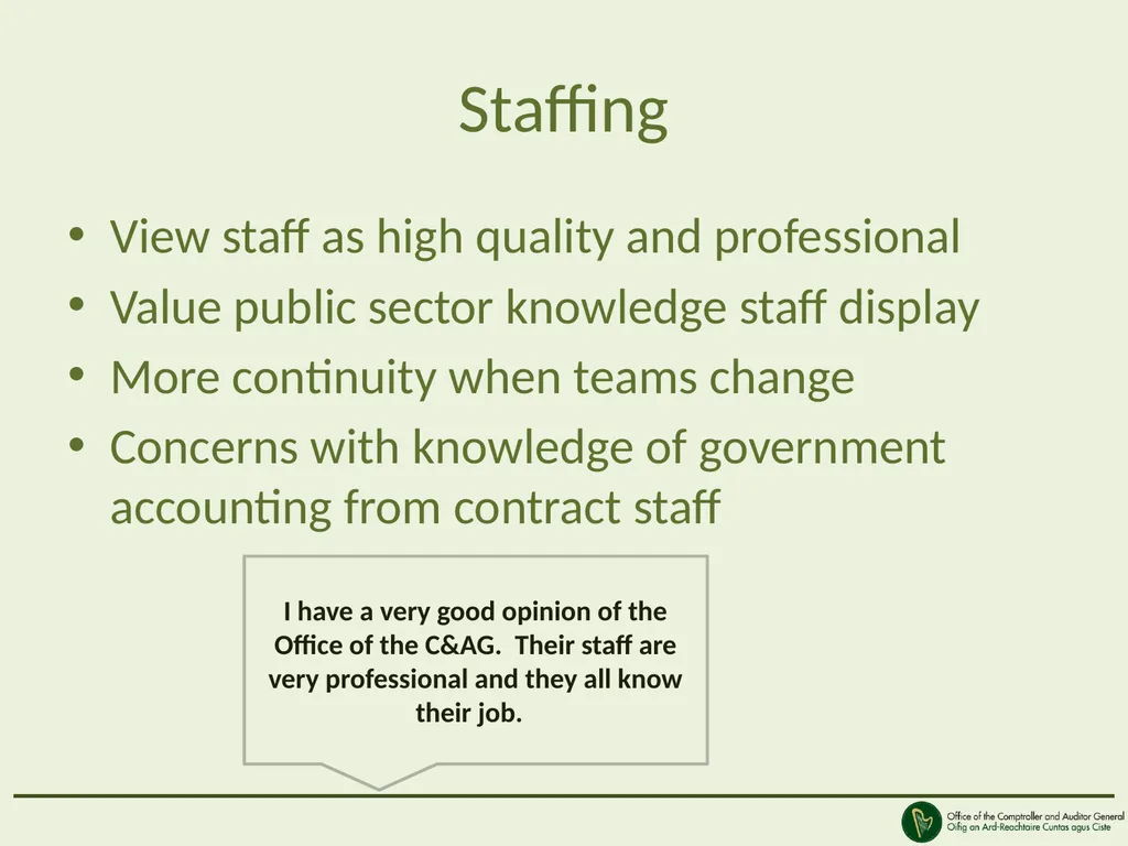 Views of our stakeholders Peter Kinsley Deputy - slide 8 of 14