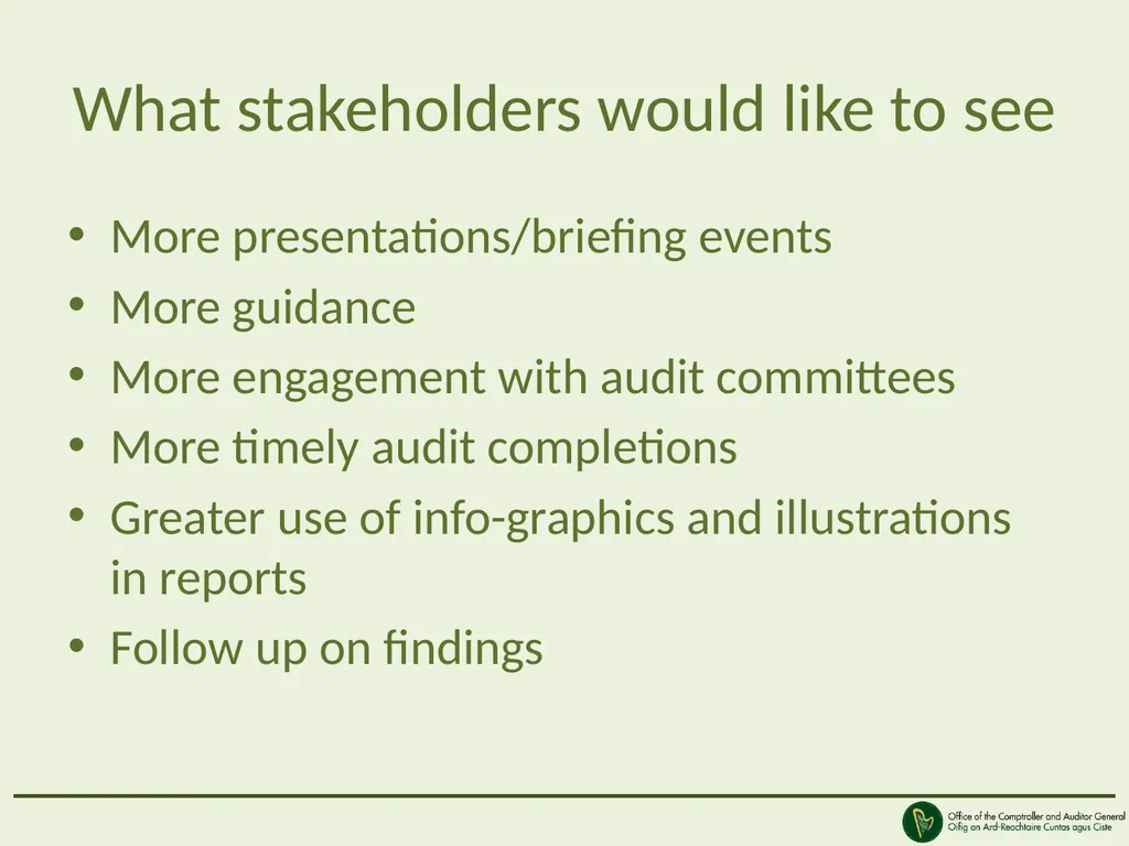 Views of our stakeholders Peter Kinsley Deputy - slide 12 of 14