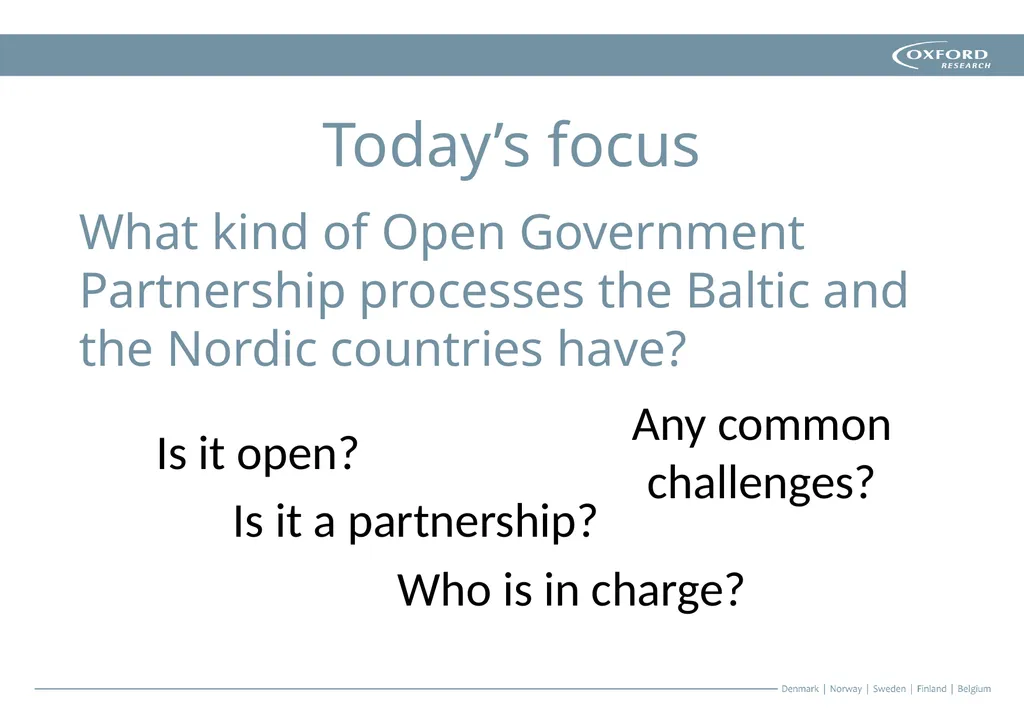 Open Governance in the Nordics and the Baltics - slide 3 of 16