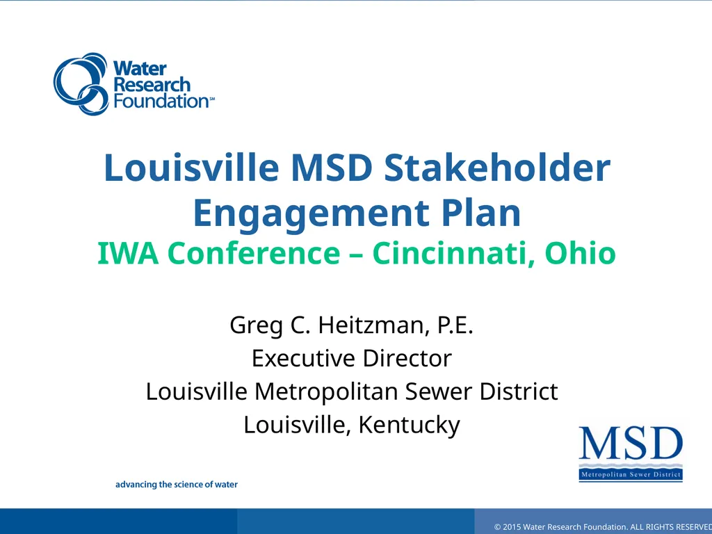 Effective Utility Management Louisville MSD - slide 2 of 22