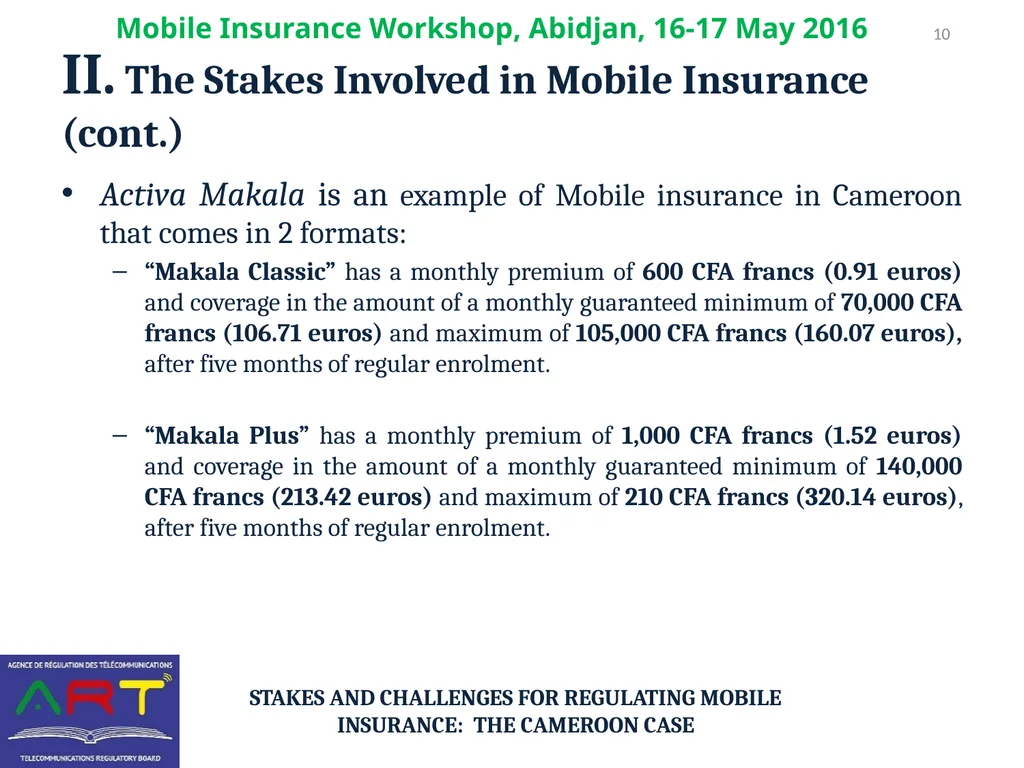 Stakes and Challenges for REGULATING Mobile - slide 10 of 16