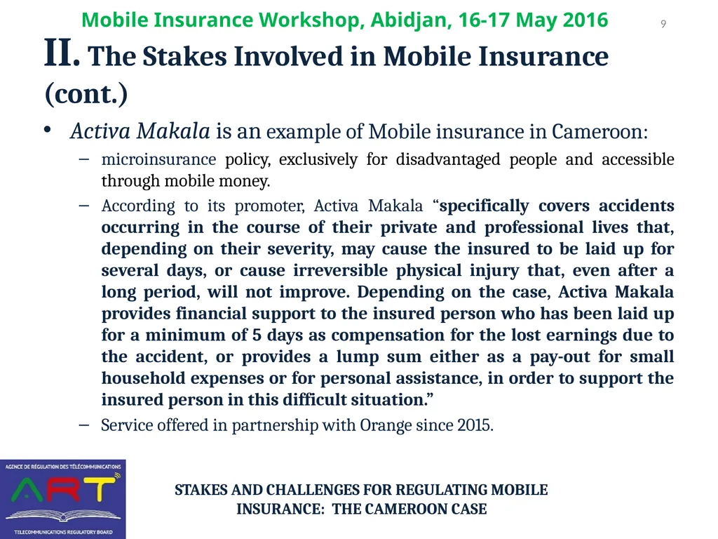 Stakes and Challenges for REGULATING Mobile - slide 9 of 16