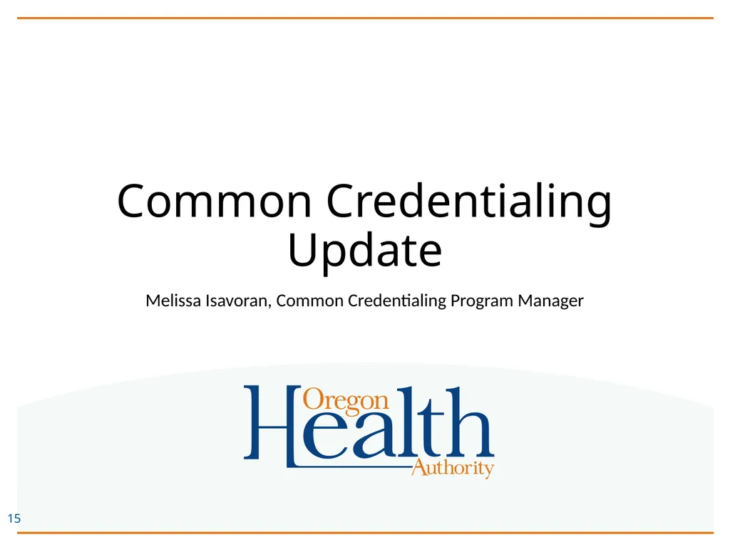 Provider Directory Advisory Group Meeting - slide 15 of 29