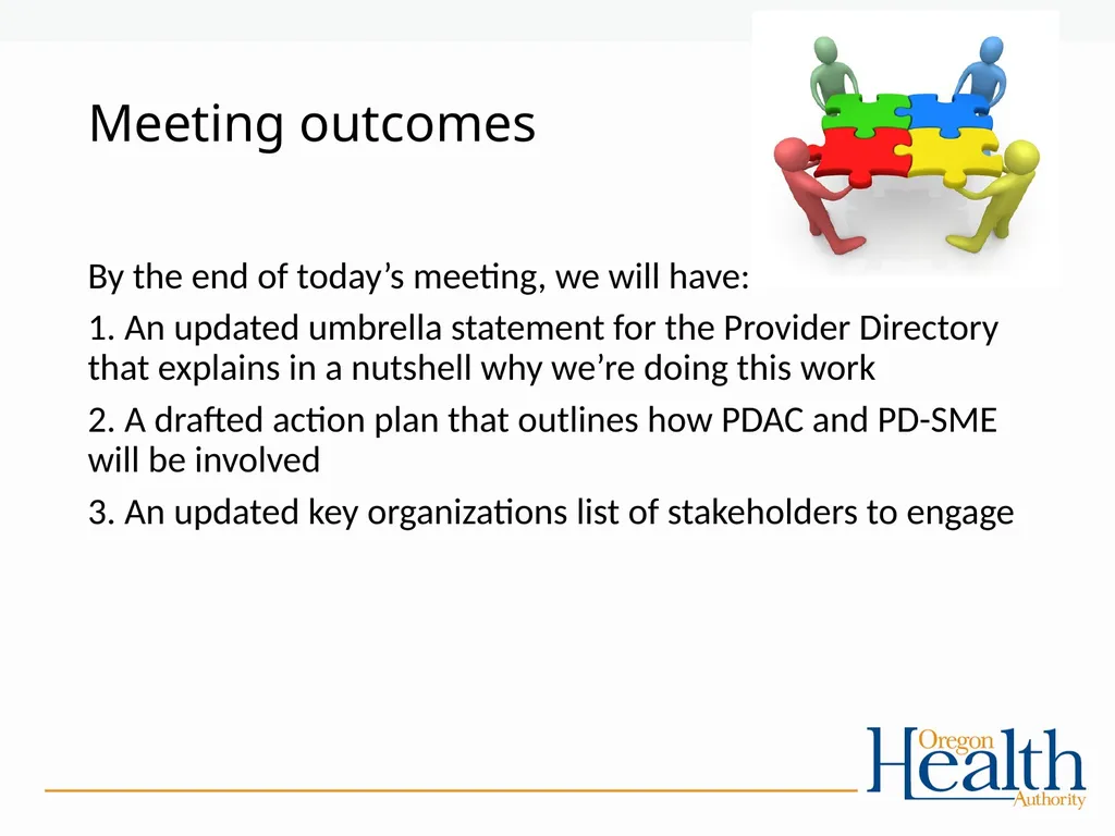 Provider Directory Advisory Group Meeting - slide 3 of 29