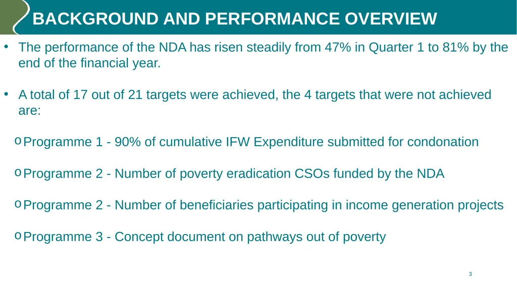 Annual performance REPORT (2023/24) PURPOSE The - slide 3 of 42