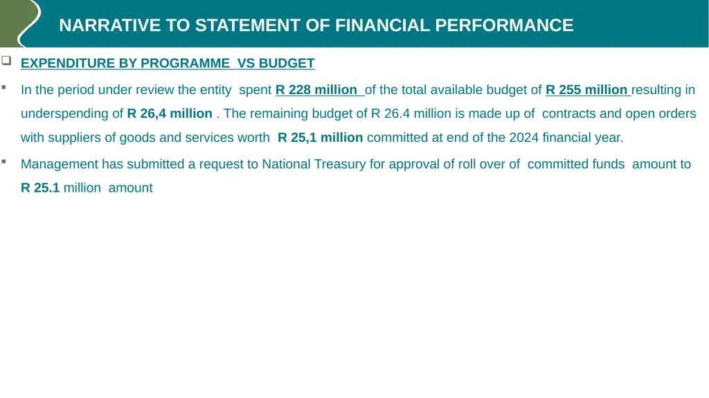 Annual performance REPORT (2023/24) PURPOSE The - slide 30 of 42