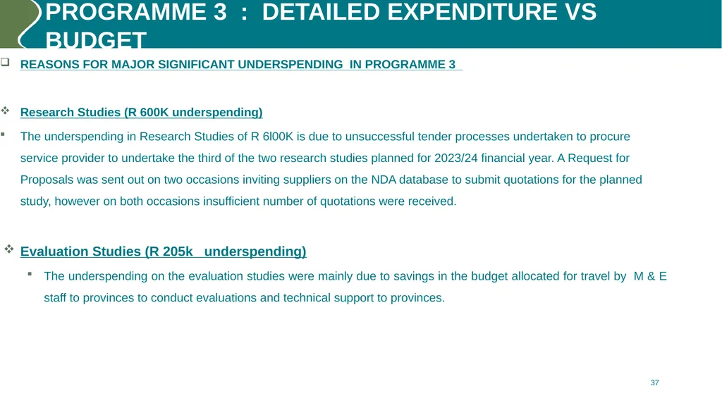 Annual performance REPORT (2023/24) PURPOSE The - slide 37 of 42