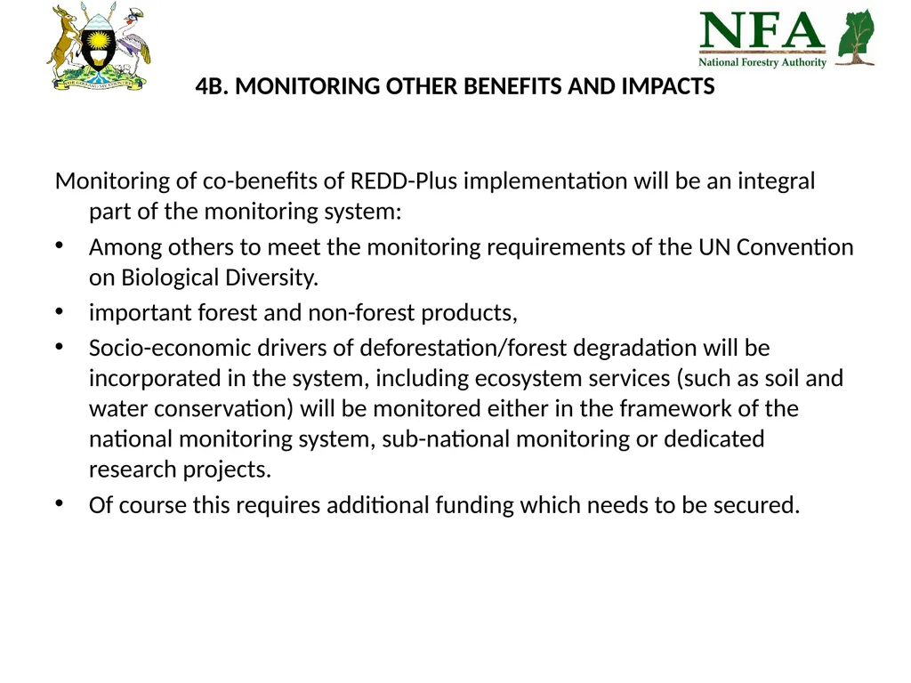 Uganda REDD-Plus Readiness Preparation Proposal - slide 32 of 35