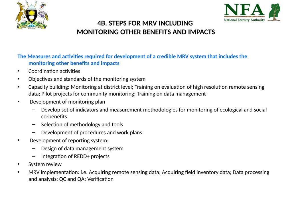Uganda REDD-Plus Readiness Preparation Proposal - slide 33 of 35