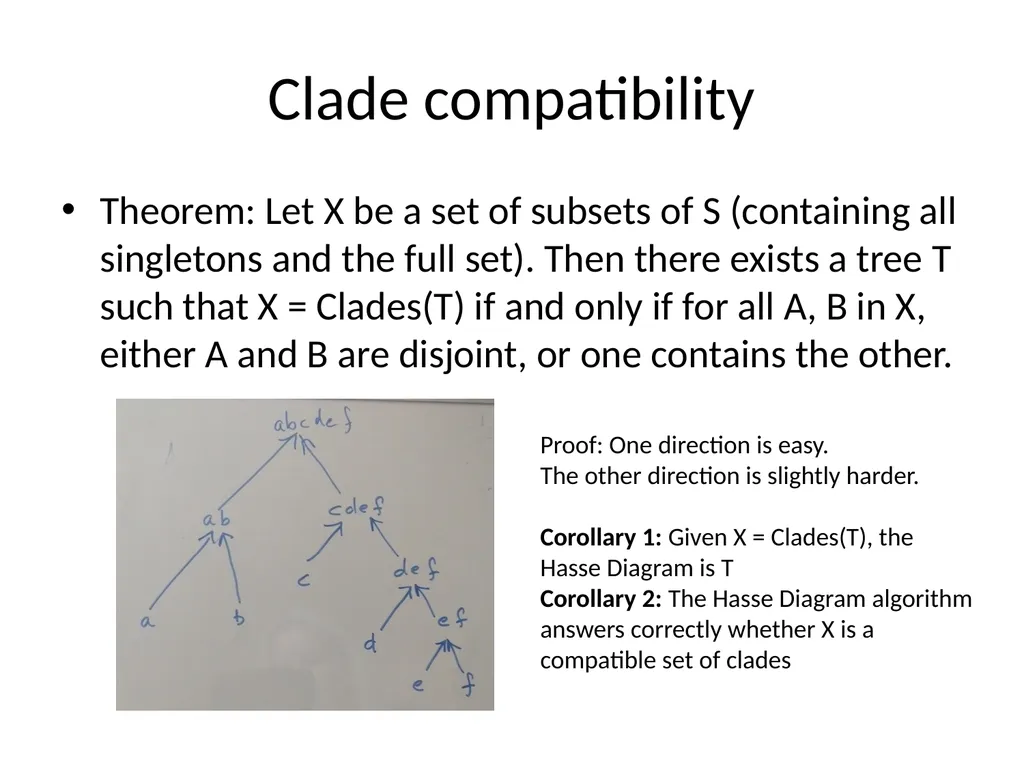 CS 581 Constructing rooted trees Tandy Warnow - slide 16 of 42