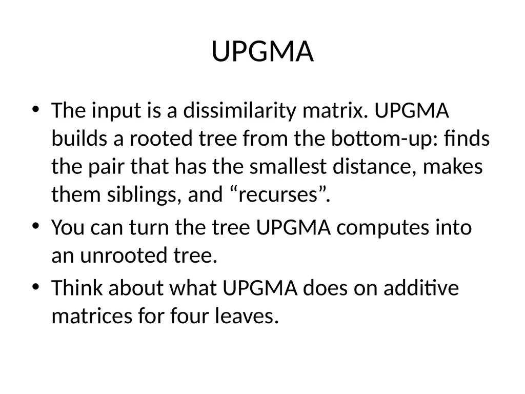 CS 581 Constructing rooted trees Tandy Warnow - slide 38 of 42