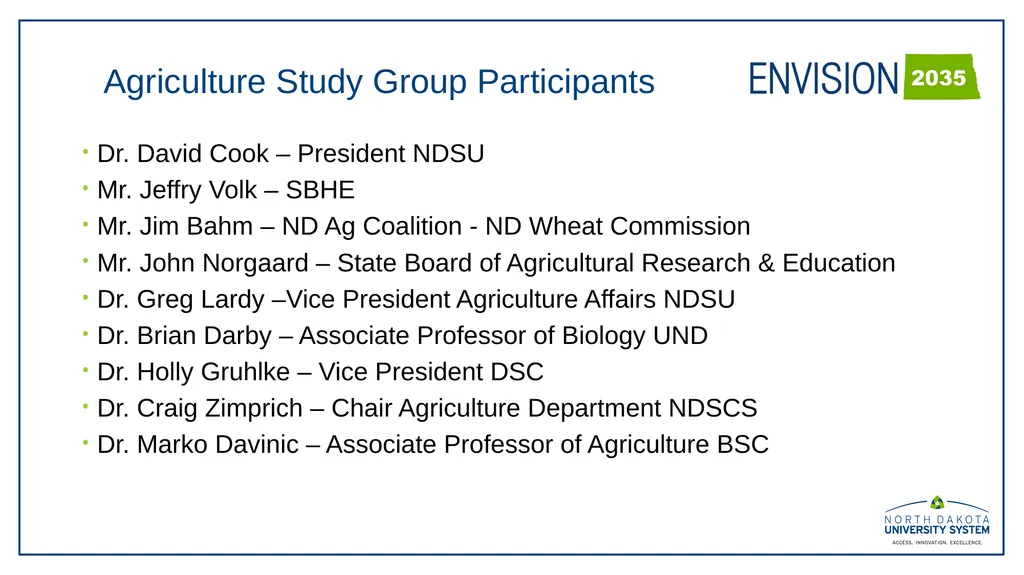 November 1, 2023 Agriculture Study Group - slide 2 of 28