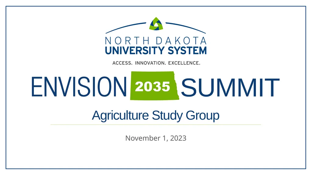 November 1, 2023 Agriculture Study Group - slide 1 of 28