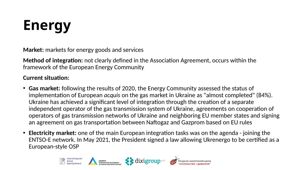 INTEGRATION WITHIN ASSOCIATION: DYNAMICS OF THE - slide 12 of 17