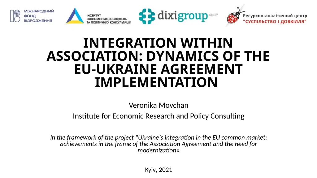 INTEGRATION WITHIN ASSOCIATION: DYNAMICS OF THE - slide 1 of 17