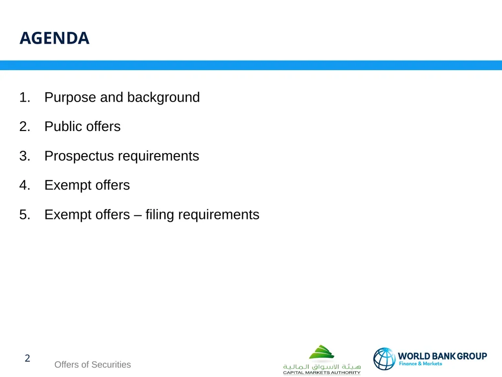 WORKSHOP ON proposed CMA regulations OFFERS OF - slide 2 of 15
