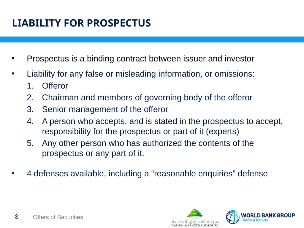 WORKSHOP ON proposed CMA regulations OFFERS OF - slide 8 of 15