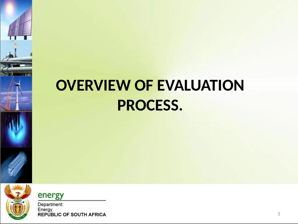 Renewable Energy IPP Procurement Programme: - slide 3 of 15