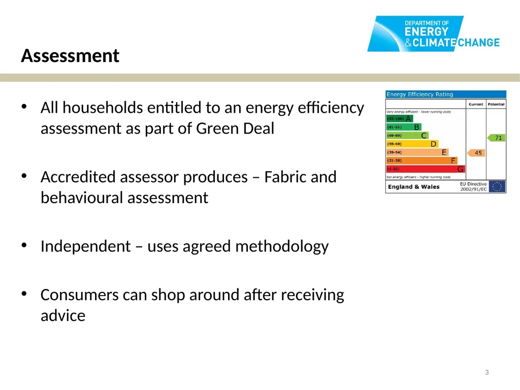 The Green Deal Tracy Vegro Director – Energy - slide 3 of 9