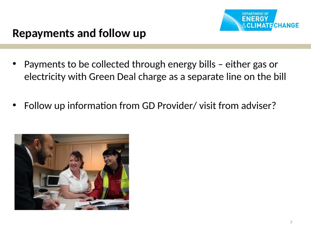 The Green Deal Tracy Vegro Director – Energy - slide 7 of 9