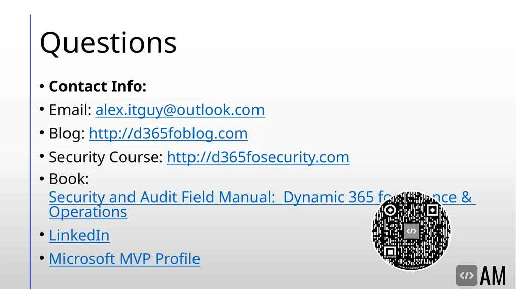 D365FO Security & Licensing Overview Denver, - slide 45 of 45