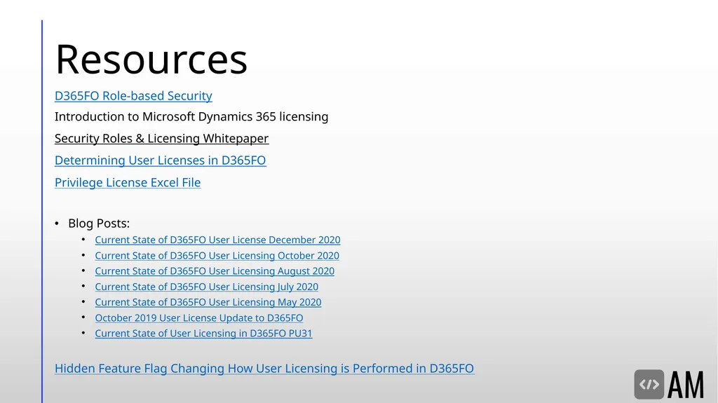 D365FO Security & Licensing Overview Denver, - slide 42 of 45