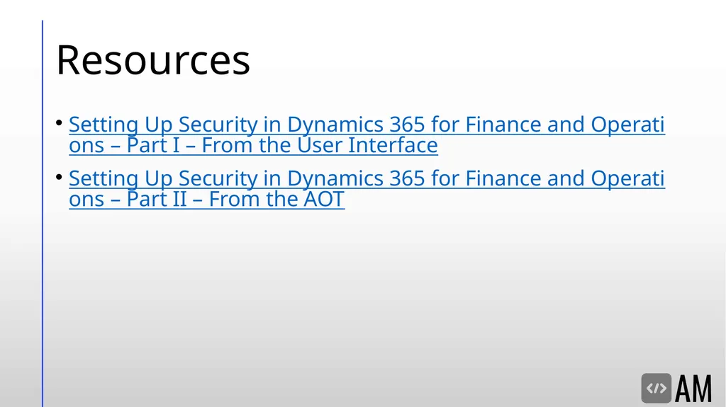 D365FO Security & Licensing Overview Denver, - slide 43 of 45