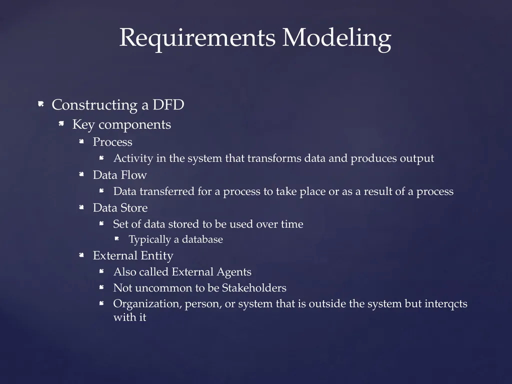 COMI-1230 Systems Analysis & Design Requirements - slide 7 of 13