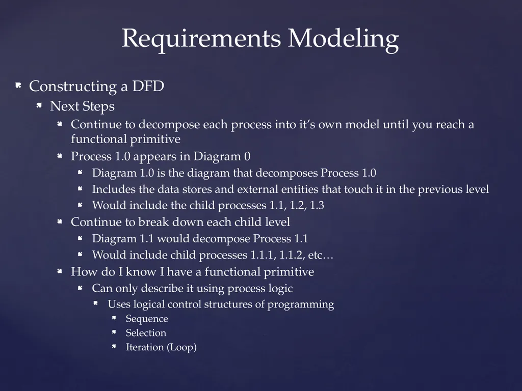 COMI-1230 Systems Analysis & Design Requirements - slide 13 of 13