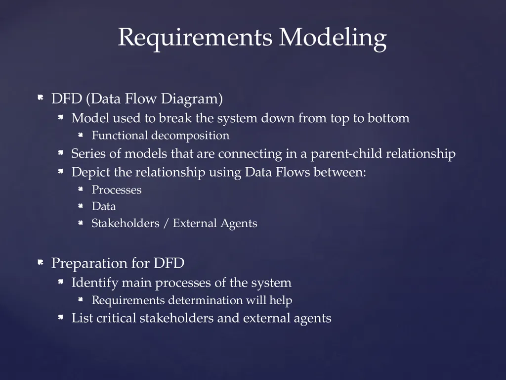 COMI-1230 Systems Analysis & Design Requirements - slide 5 of 13