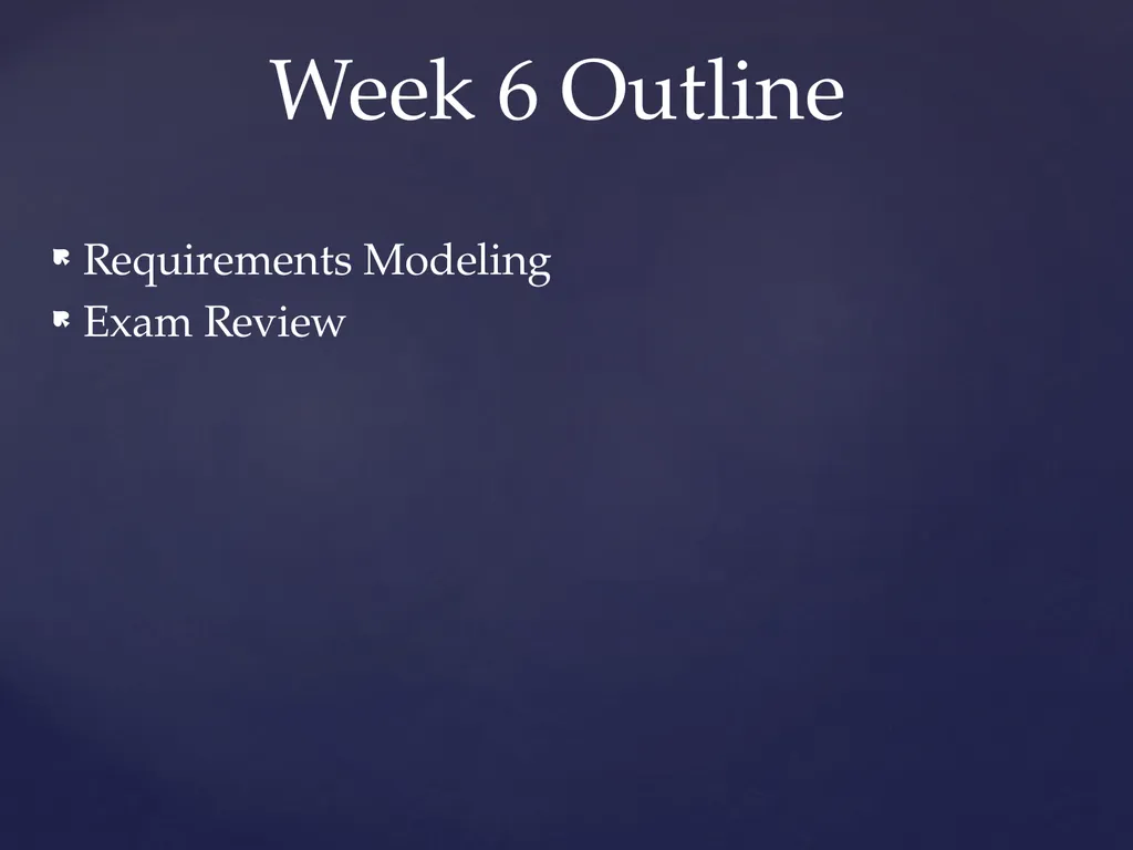 COMI-1230 Systems Analysis & Design Requirements - slide 2 of 13