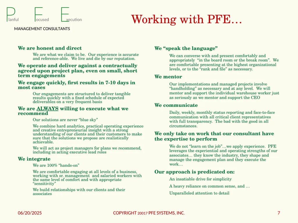 Dedicated to Successful Business Re-Engineering - slide 7 of 15